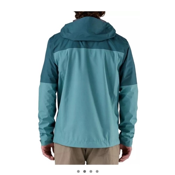 Patagonia Men's XXL Boulder Fork Rain Jacket Wetland Blue Teal NWT Waterproof - Picture 8 of 9
